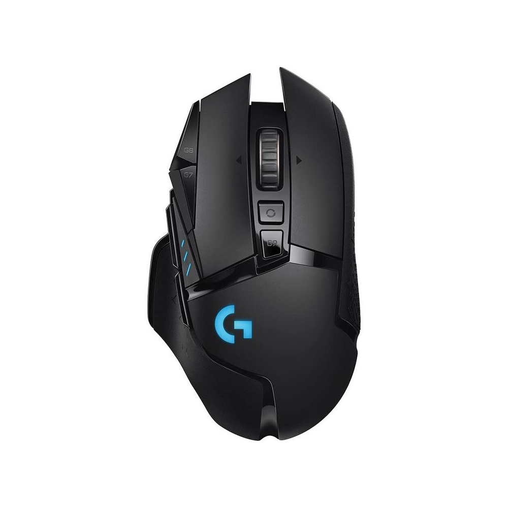 Logitech G502 Lightspeed Wireless Gaming Mouse, 25K Sensor, PowerPlay Compatible, RGB, Adjustable Weights, 11 Programmable Buttons, Long Battery Life, On-Board Memory, PC/Mac - Black