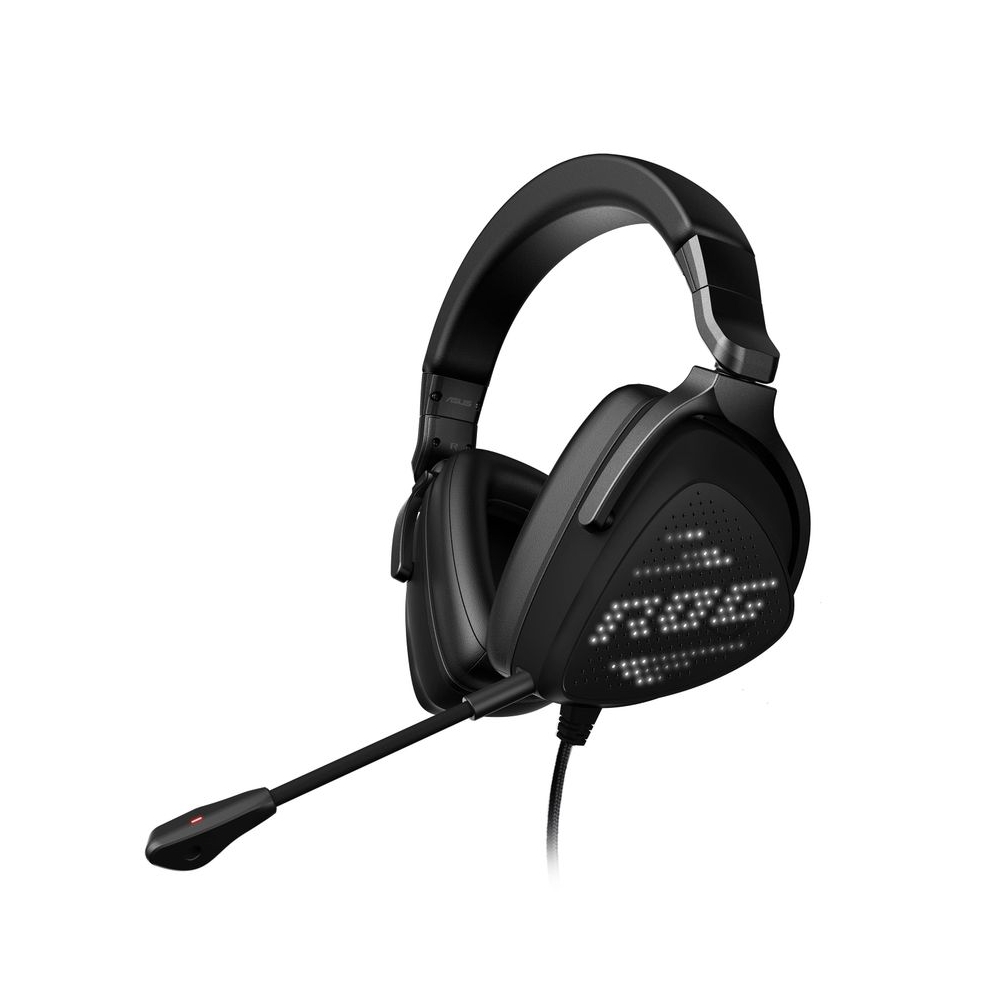 ASUS ROG Delta S Animate Gaming Headset | Customizable AniMe Matrix LED Display, AI Noise-Canceling Mic, Hi-Res ESS 9281 Quad DAC, Lightweight, USB-C, For PC, Mac, PS5, Switch and Mobile Devices,Black