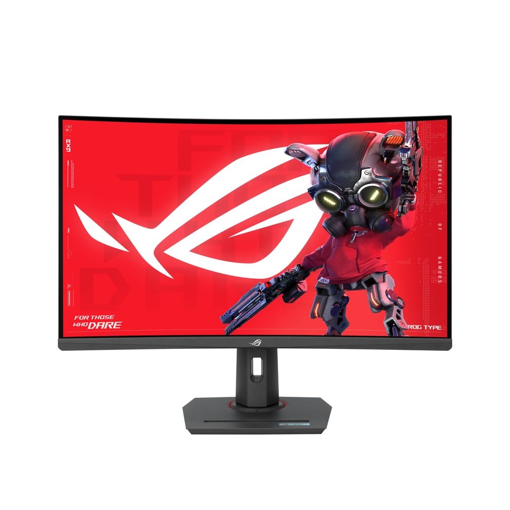 ASUS ROG Strix 32” 1440P USB-C Curved HDR Gaming Monitor (XG32WCS) - QHD, 180Hz, 1ms, Fast VA, Extreme Low Motion Blur Sync, FreeSync, DisplayWidget, Tripod Socket, AI Technology, 3 yr Warranty