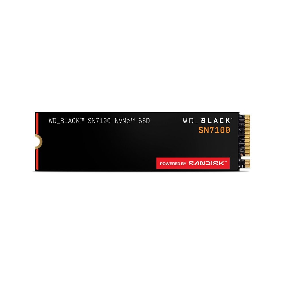 Western Digital WD Black SN7100 NVMe 500GB, Upto 6800MB/s R, 5800MB/s W, 5Y Warranty, PCIe Gen 4 NVMe M.2 (2280), Gaming Storage, Internal Solid State Drive (SSD) (WDS500G4X0E-00CJA0)