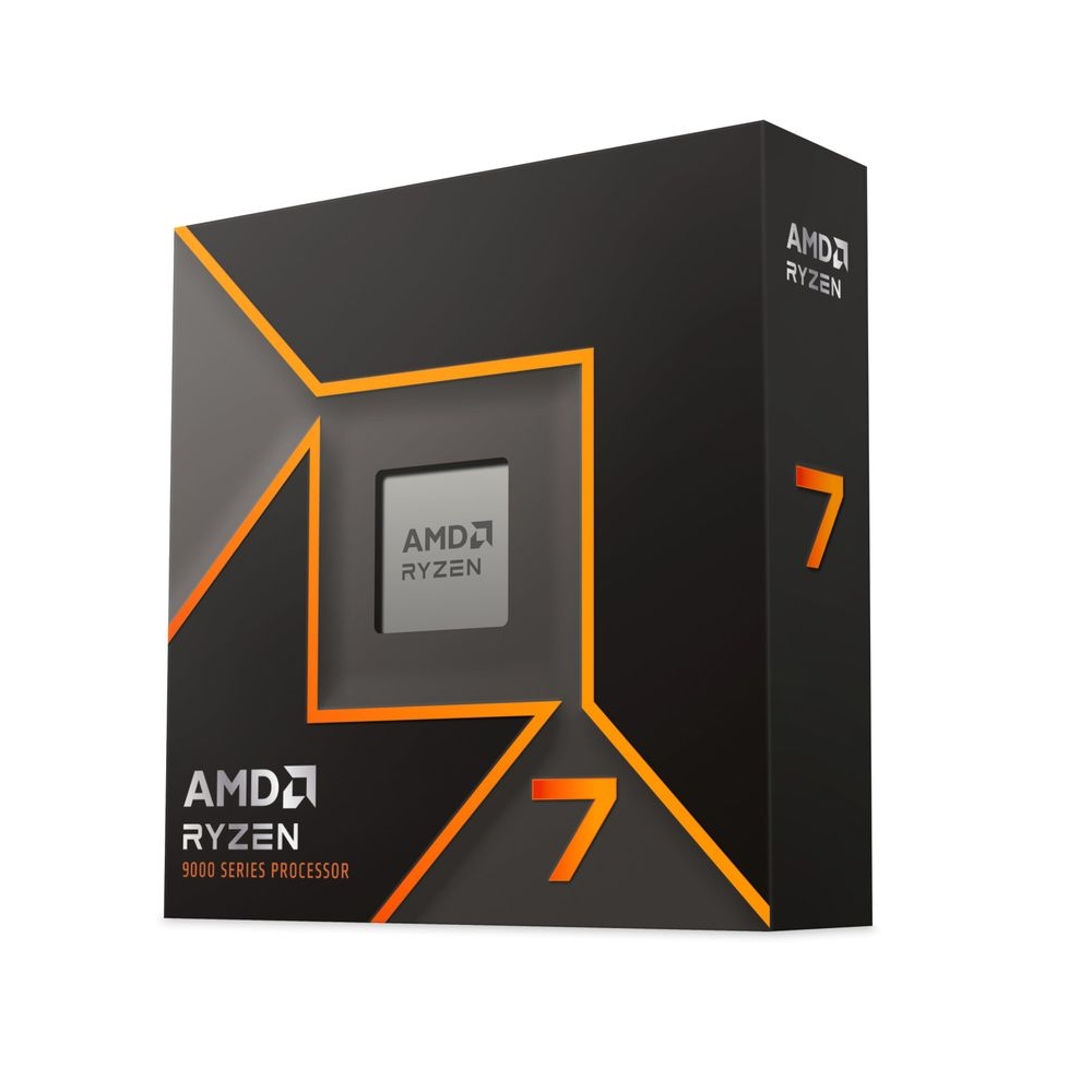 AMD Ryzen 7 9700X Desktop Processor with Integrated Radeon Graphics, 8 cores 16 Threads 32 MB Cache Base Clock 3.8 GHz Up to 5.5 GHz AM5 Socket System Memory DDR5,65W TDP - 100-100001404WOF