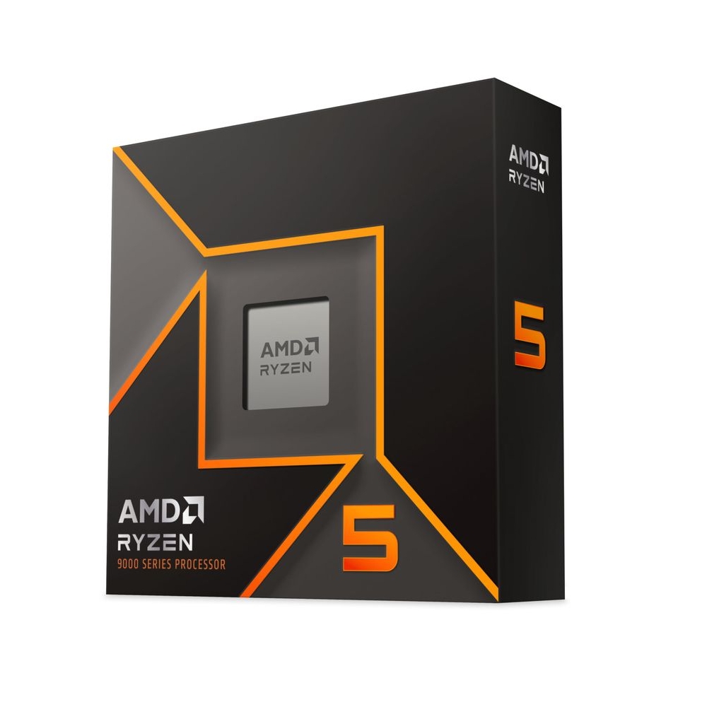 AMD Ryzen 5 9600X Desktop Processor with Integrated Radeon Graphics, 6 cores 12 Threads 32 MB Cache Base Clock 3.9GHz Upto 5.4GHz AM5 Socket, Memory DDR5 Up to 5600 MT/s, 65W TDP - 100-100001405WOF