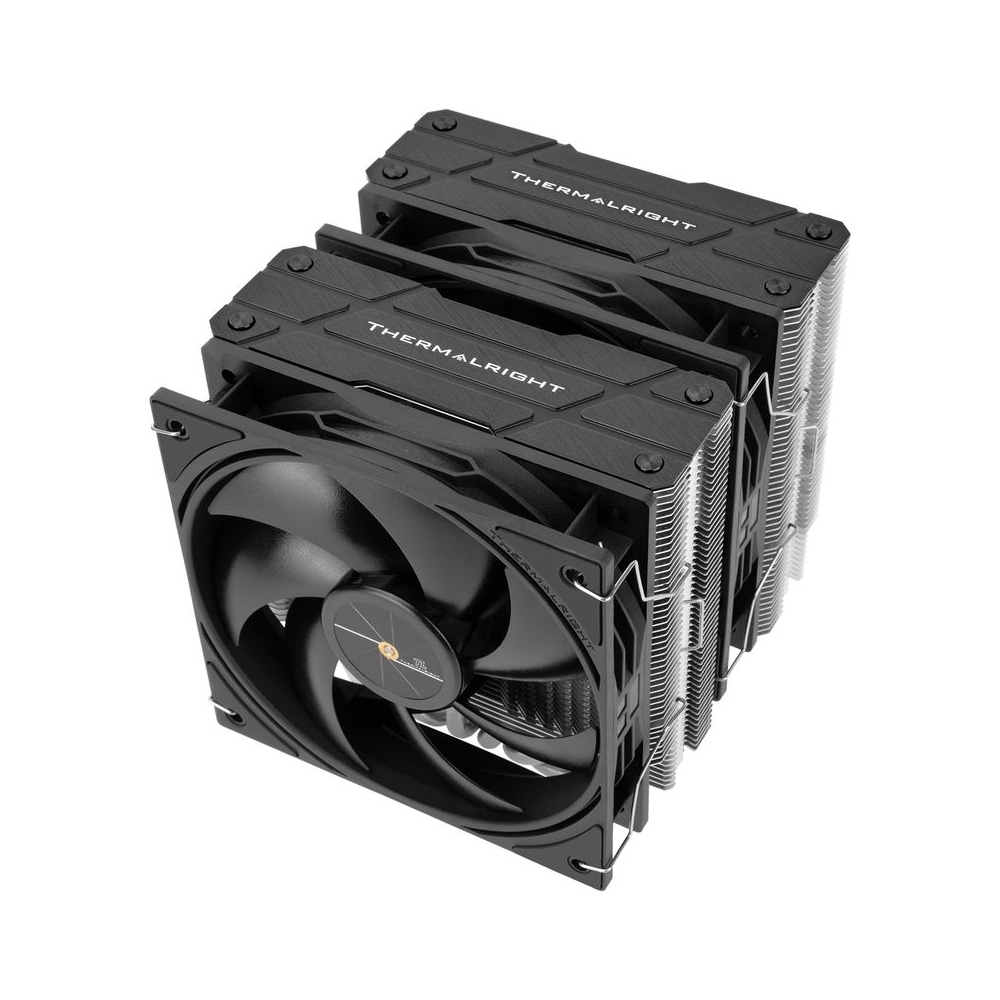 Thermalright Peerless Assassin 120 Black V3 CPU Cooler, 6 Heat Pipes AGHP Technology, Dual 120mm PWM Fans, 2000RPM Speed, for AMD:AM4 AM5/Intel LGA 1851/1700/1150/1151/1200/2011,PC Cooler