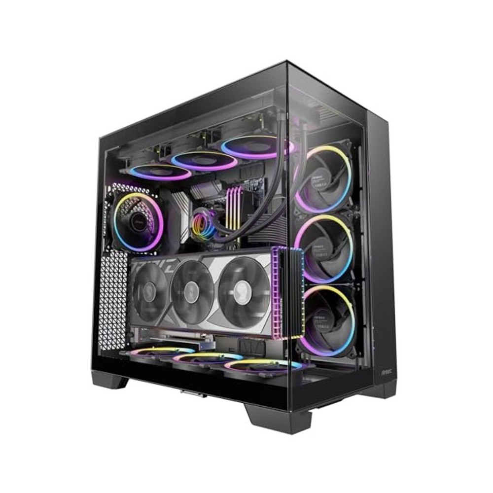 Antec C8 Case RTX 40 GPU Support, Independent PSU Cooling, Type-C 10Gbps Port, Seamless Tempered Glass Side Panels, 360mm Radiator Support, Full-Tower E-ATX PC Cabinet