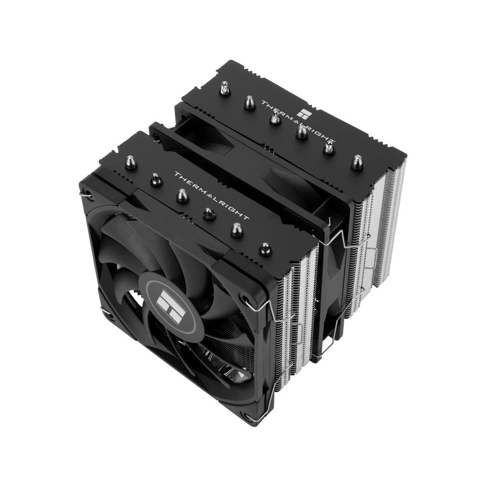 Thermalright Royal Knight 120 SE CPU Cooler, Only 155mm High, Dual Towers Dual PWM Fans TL-C12B V2 and TL-C12015B, 6 Heat Pipes,PC Cooling for AM4/AM5/Intel LGA 1700/1851/1150/1151/1200