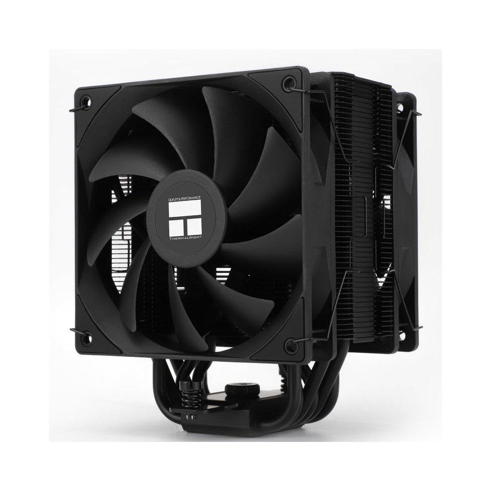 Thermalright Burst Assassin 120 EVO DARK CPU Cooler, 2*120cm PWM Quiet Fan CPU Air Cooler with 1500RPM Speed,Brushed Black Top,for Intel LGA1851/1700/1150/1151/1200&AM4/ AM5, Computer CPU Cooler,Black