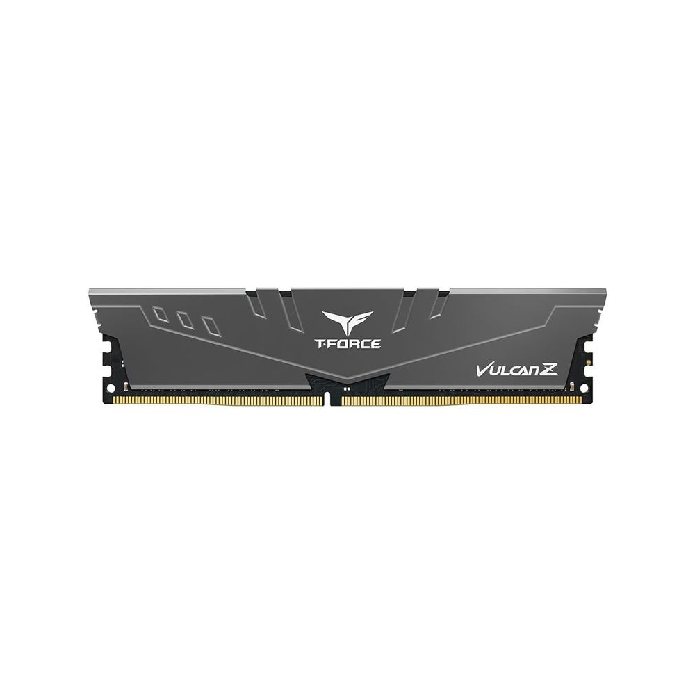 TeamGroup T-Force Vulcan Z 8GB 3200MHz (3200MT/s) CL16 Grey DDR4 UDIMM Desktop Gaming Memory, Metal Heatsink, Supports XMP 2.0, Compatible with Intel/AMD CPU, High Performance, Low Latency RAM Module