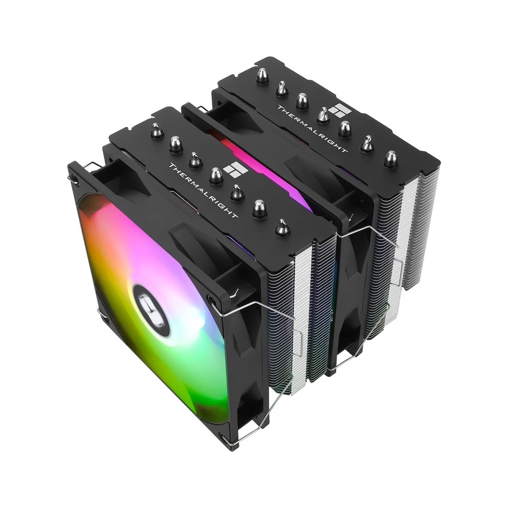 Thermalright PS120SE ARGB CPU Air Cooler, 7 Heat Pipes CPU Cooler,Dual 120mm TL-C12B-S V2 PWM Fan, AGHP 4.0 Technilogy, S-FDB Bearing, for AMD AM4 AM5/Intel 1700/1150/1151/1200, PC Cooler