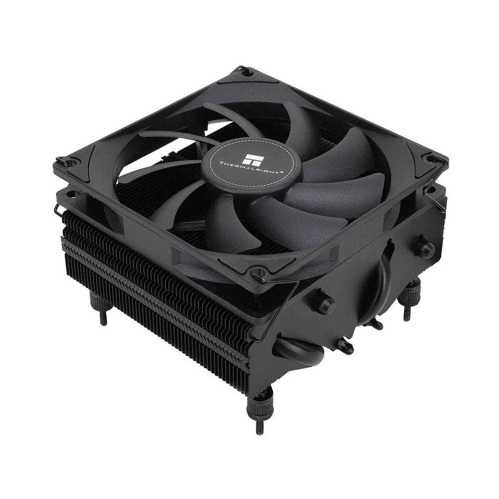 Thermalright AXP90-X53 Black Low Profile CPU Air Cooler, 53mm Height, Full Copper Heatsink, Black Nickel Plated, TL-9015B 92mm PWM Fan, for AMD AM4/Intel 1150/1151/1155/1156/1200