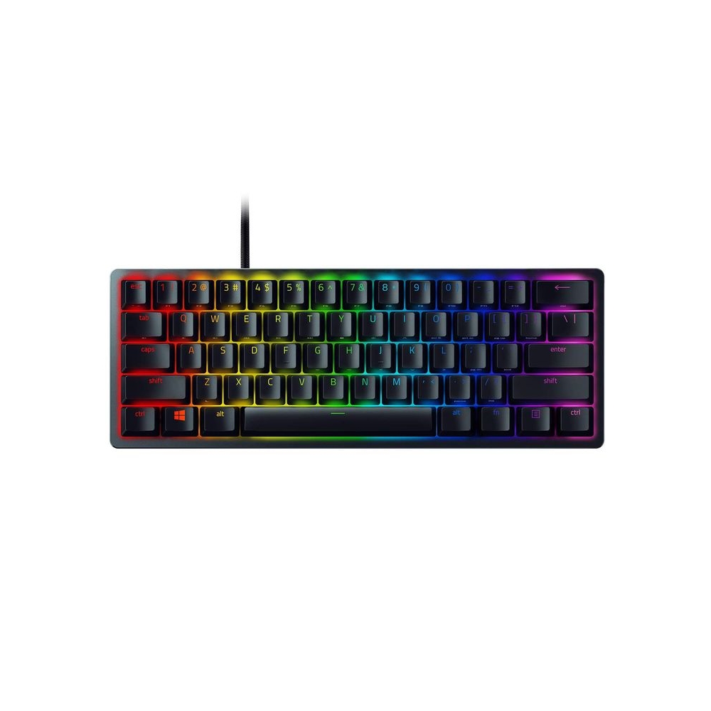 Razer Huntsman Mini 60% Gaming Keyboard: Fastest Keyboard Switches Ever - Clicky Optical Switches - Chroma Rgb Lighting - Pbt Keycaps - Onboard Memory - Classic Black, Wired
