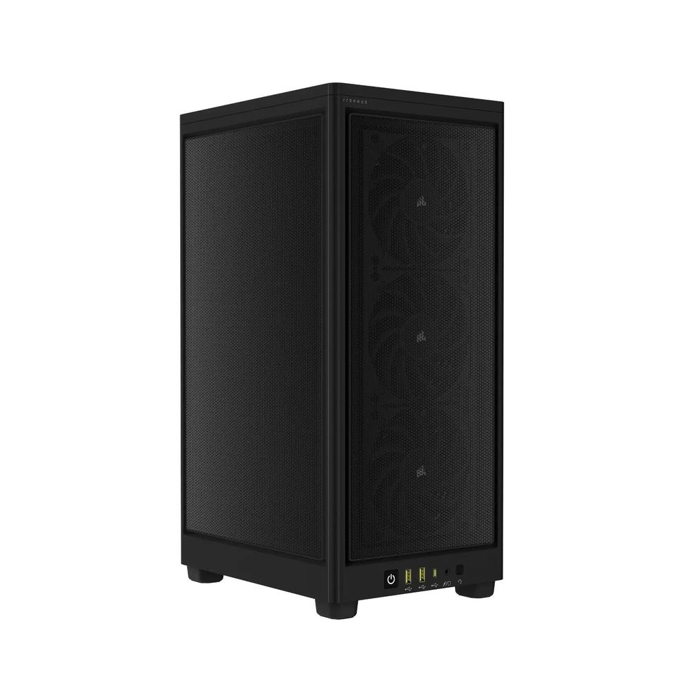 CORSAIR 2000D Airflow Mini-ITX PC Case - Black - Mini-ITX Form-Factor - Steel Mesh Panels - Three-Slot GPU Support