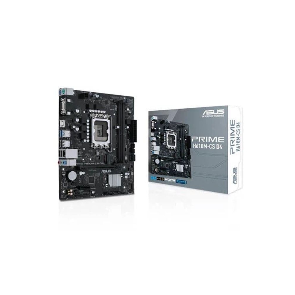 Asus Prime H610M-CS D4 Motherboard for Intel 12th Gen Processors - LGA1700 Socket