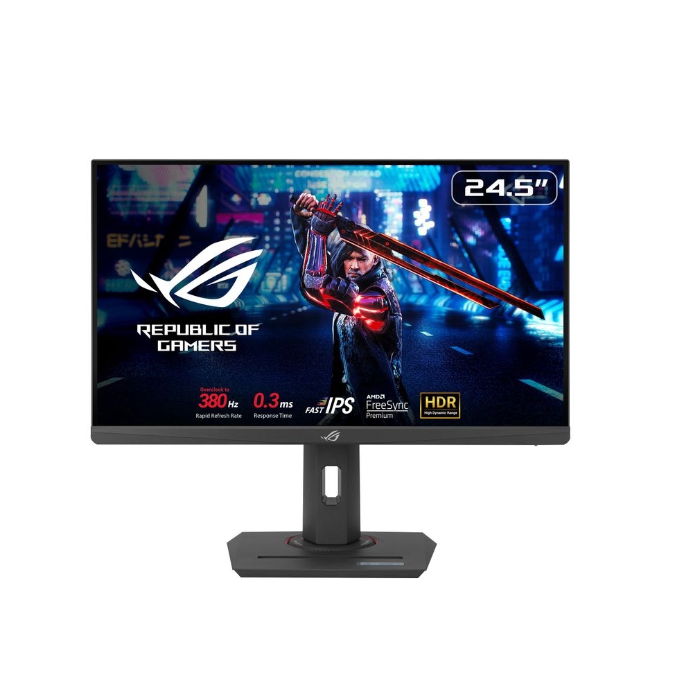 ASUS ROG Strix XG259QNS Gaming Monitor for Esports 25" (24.5), FHD (1920x1080), Frequency 380 Hz (OC), Fast IPS, Response Time 1 ms (GTG), HDR, DisplayWidget Center, Black