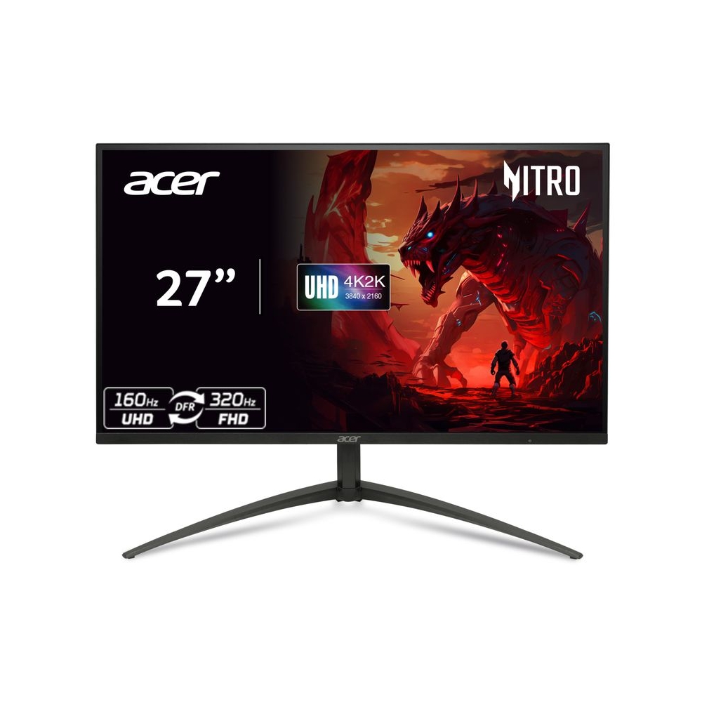 Acer Nitro XV275K P5 27 Inch IPS 3840x2160 4K 1152 Zone Mini LED Gaming Monitor | 160Hz Refresh Rate, Support DFR for FHD 320Hz I 2xHDMI, 1xDP, 1xType-C(90W) PD, Audio out, USB 3.2x2+USB-B (1up 2down)