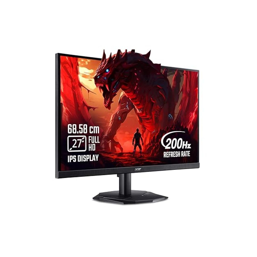 acer Nitro KG271 X1 27 Inch IPS Full HD Backlit LED Gaming Monitor I 0.5 MS Response I 200Hz Refresh Rate I SRGB 99%, HDR 10 I 2xHDMI, 1xDP I Stereo Speakers I AMD FreeSync Premium I Eye Care (Black)