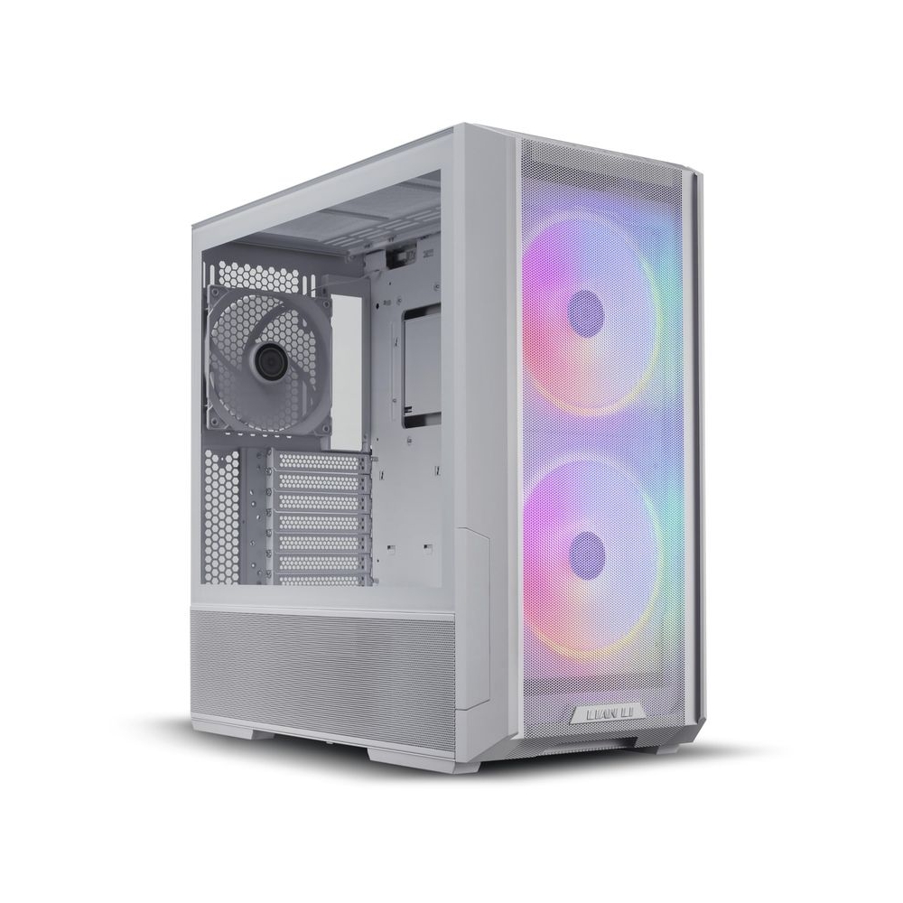 Lian Li Alloy Steel Lancool 216 RGB Mid-Tower Computer Case/Gaming Cabinet - White | Support E-ATX/ATX/Micro-ATX/Mini ITX | Pre-Installed 3 Front and Rear Fans - G99.Lan216Rw.in
