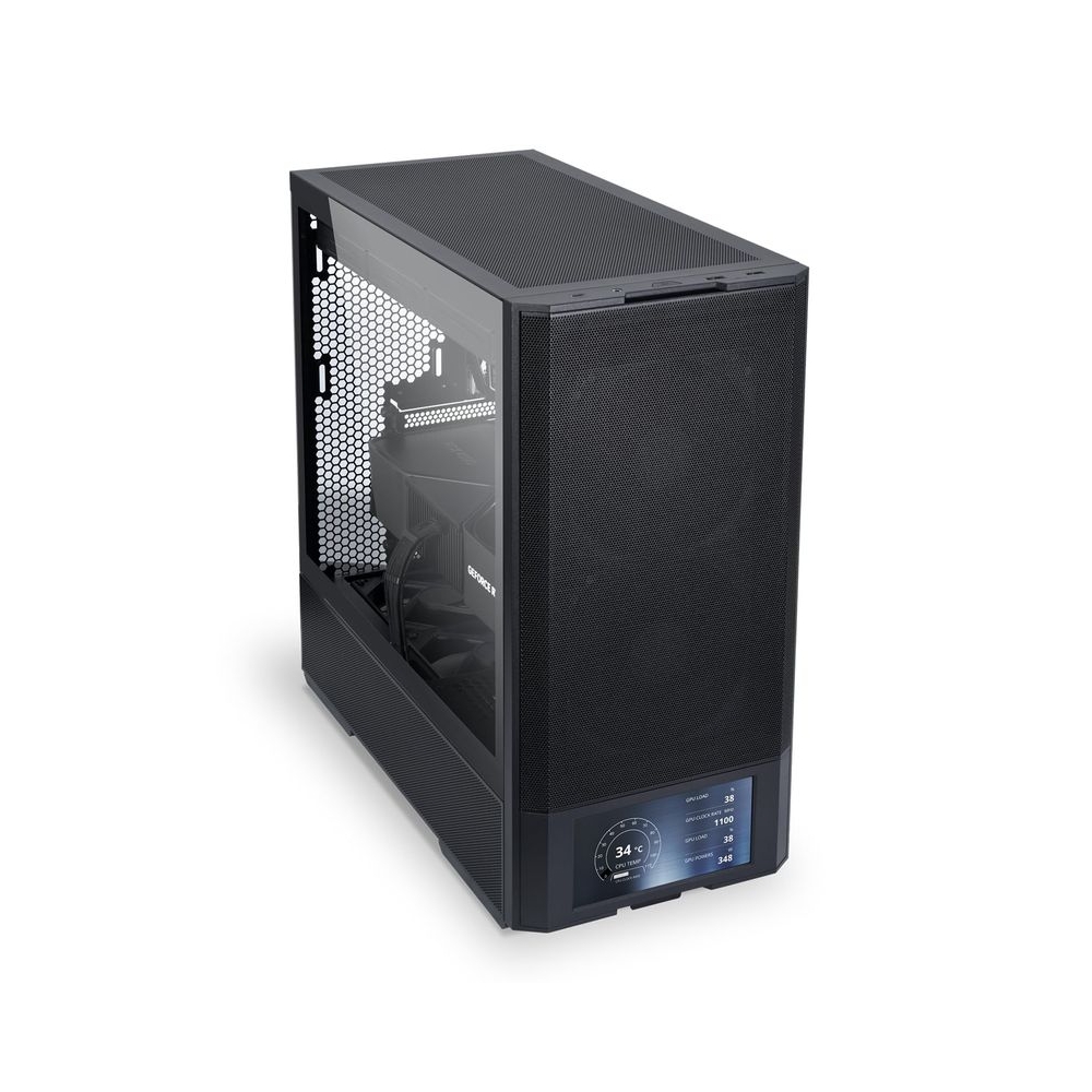 Lian Li LANCOOL 207 Digital Mid-Tower Computer Case/Gaming Cabinet - Black | Support ATX/Micro-ATX/Mini-ITX| Pre-Installed 4 Fans - G99.LAN207DX.in