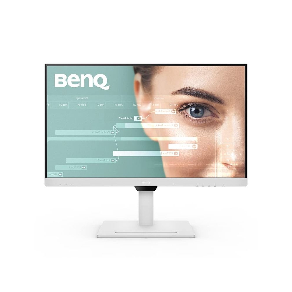 BenQ GW2790QT Coding Monitor, 27 Inch (68.58 cm), IPS, 2K QHD 2560x1440, 75Hz, White, USB-C 65W PD, Coding Mode, 99% sRGB, Daisy Chain, Height Adjust, Noise Filter Speakers, HDMI, DP, USB Hub Monitor