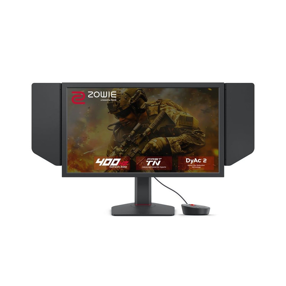 BenQ Zowie XL2566X+ | 24.1 | Fast TN 400Hz Gaming Monitor for Esports | Motion Clarity DyAc2 | 1080p | XL Setting to Share | Shielding Hood | New Industrial Grade Ball Bearing Height Adjustment