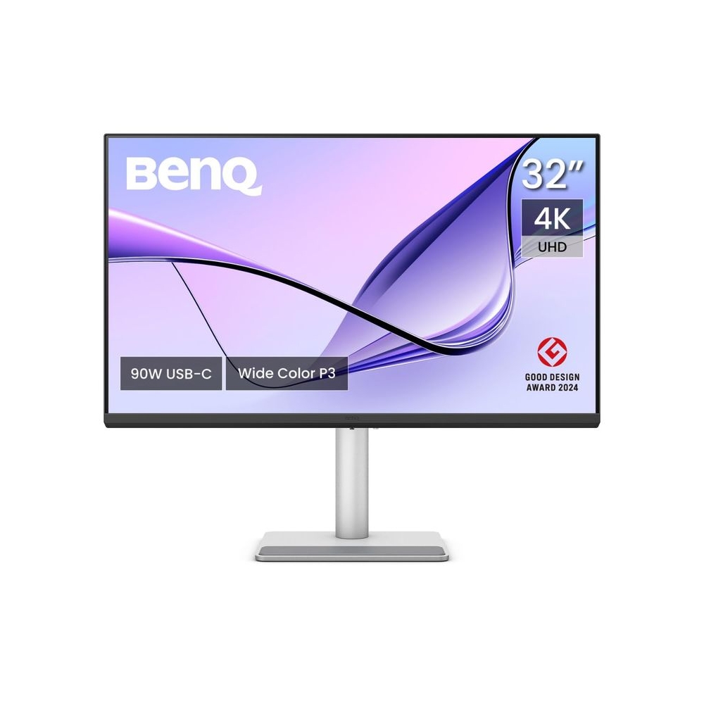 BenQ MA270U, 27 Inch (68.58 cm), 4K IPS 3840x2160, 60Hz, Monitor for Mac, P3 Color Gamut, Dual USB-C(90W PD), Brightness & Volume Control, HAS Stand, Display Pilot2.0, Integrated Mac Controls(Silver)