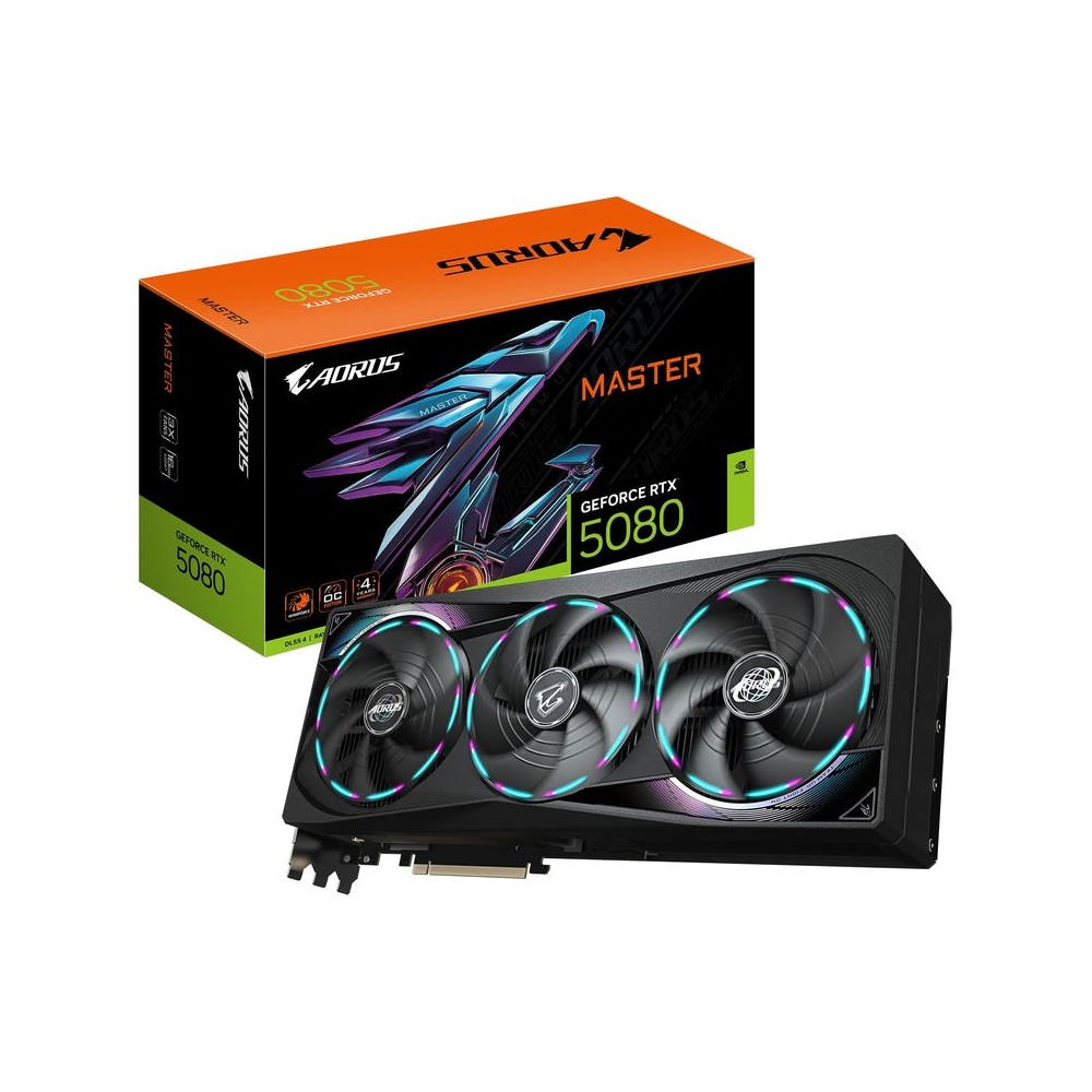 GIGABYTE GV-N5080AORUS M-16GD | GeForce RTX 5080 AORUS Master 16GB GDDR7 Graphics Card