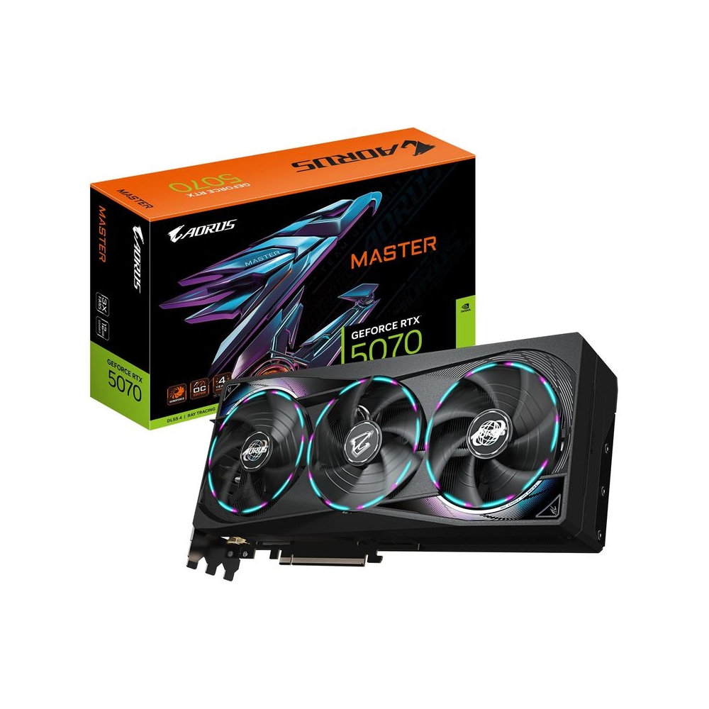 GIGABYTE GV-N5070AORUS M-12GD | GeForce RTX 5070 AORUS Master 12GB GDDR6X Graphics Card