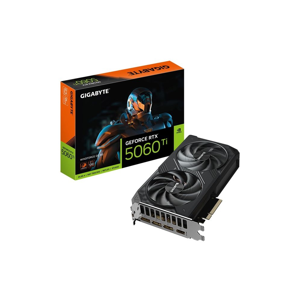 GIGABYTE GV-N506TWF2OC-8GD | GeForce RTX 5060 Ti WINDFORCE 2X OC 8GB GDDR6 Graphics Card