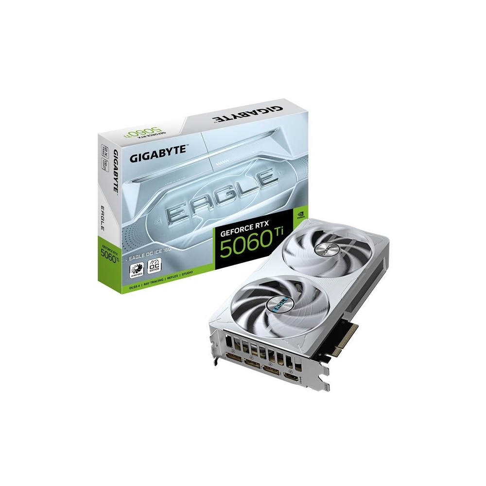 GIGABYTE GV-N506TEAGLEOC ICE-16GD | GeForce RTX 5060 Ti Eagle OC ICE 16GB GDDR6 Graphics Card