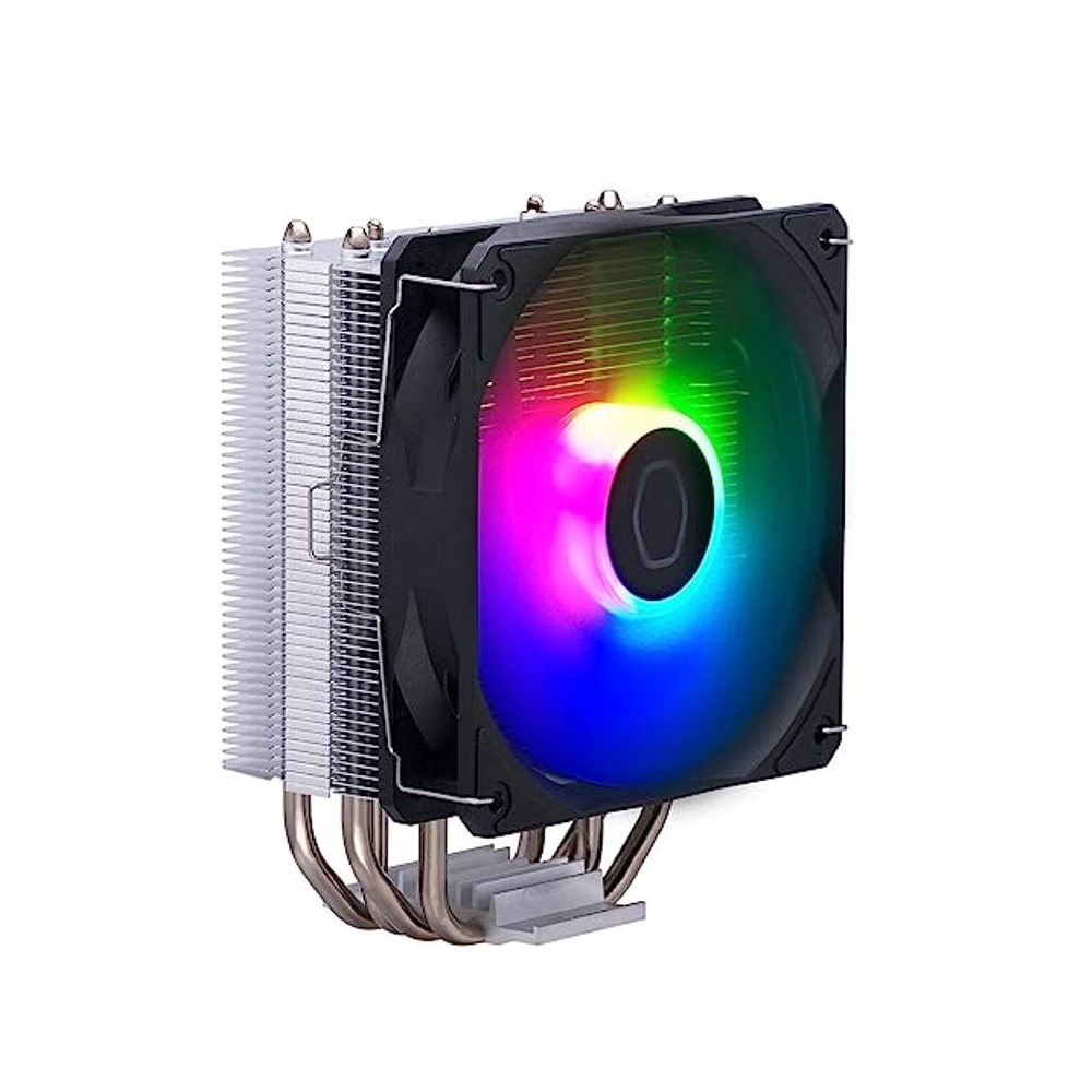 Cooler Master Hyper 212 Spectrum V3 ARGB CPU Cooler - 120mm Performance Fan | Support Latest LGA1851, LGA1700, AM5, AM4 Socket | PWM Case Fans | 71.93 CFM Airflow | 4 Heat Pipes | Copper Plate