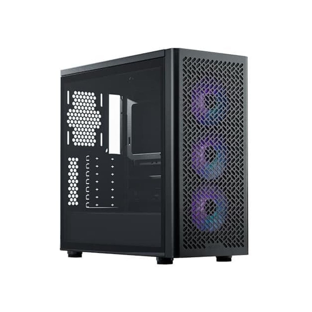 Cooler Master Elite 502 Computer Case |3 X Pre-Installed Argb Fans|Upto 420mm AIO Support|ATX Motherboard Support |Ready for RTX 50 Series Upto 410mm |Type C Connector