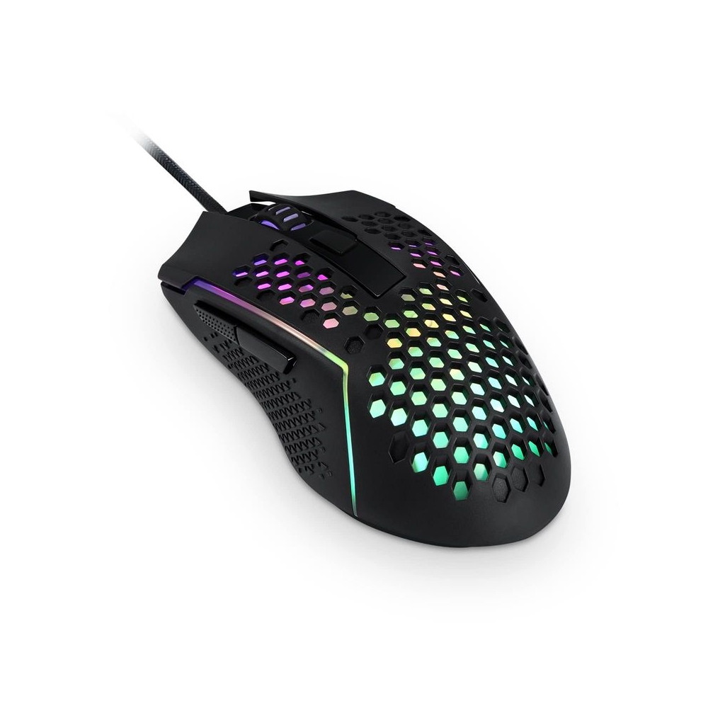 Redragon M987 Lightweight 55g Honeycomb USB Gaming Mouse with RGB Backlit Wired 6 Buttons Programmable with 12400 DPI for Windows PC Computer