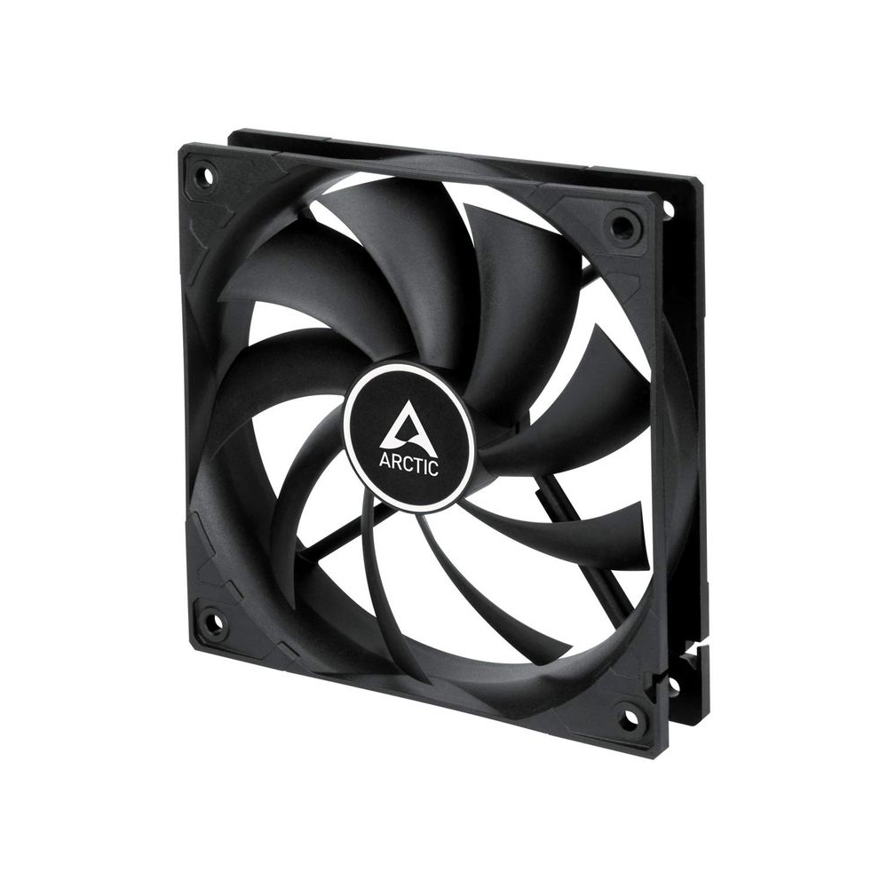 ARCTIC F12 120mm PWM CPU Case Cooling Fan with PWM Sharing Technology, Fluid Dynamic Bearing and upto 1350RPM speed - Black