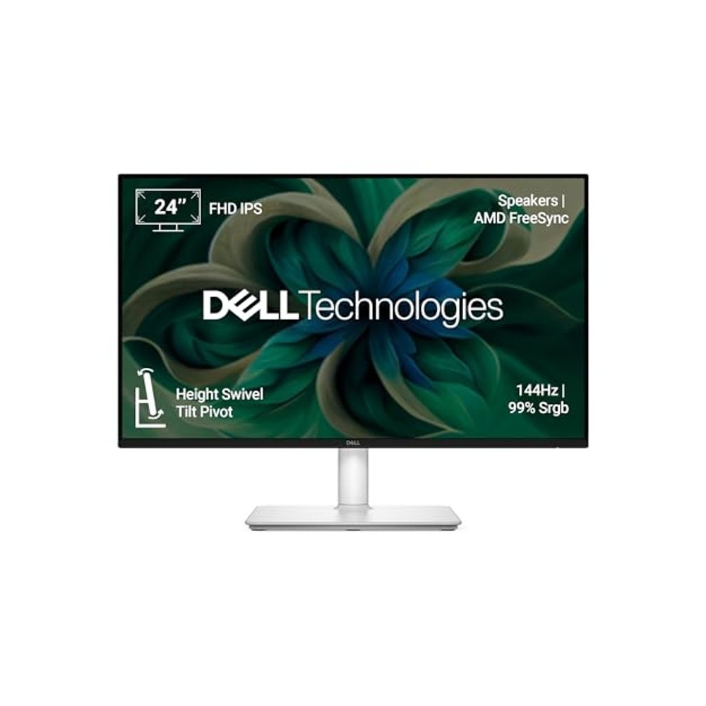 Dell S2425HSM 24"/60.45cm FHD Monitor, 144Hz Refresh Rate, IPS Panel, 1ms Response, Flicker-free, Contrast 1500:1, 2xHDMI, Built-in 6W Dual Speakers, Warranty 3 Years, TÜV Rheinland 4-Star Eye Comfort