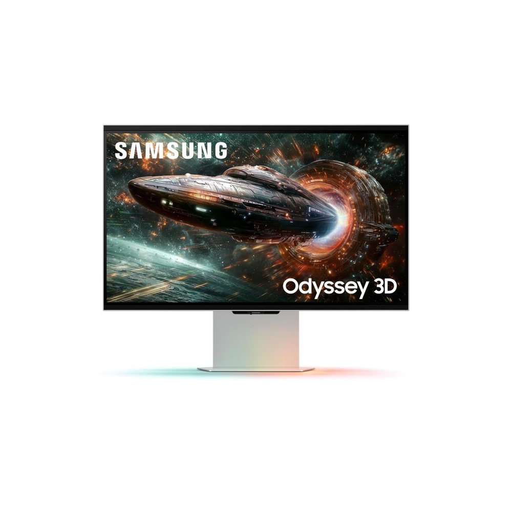 Samsung Odyssey 3D G90XF 27-inch(68.5 cm) 4K (3840 x 2160) IPS Flat Gaming Monitor, Glasses-Free 3D Experience, 165Hz, 1ms, FreeSync Premium, G-Sync, HDR10+, Speakers (LS27FG900XWXXL, Mercury Silver)
