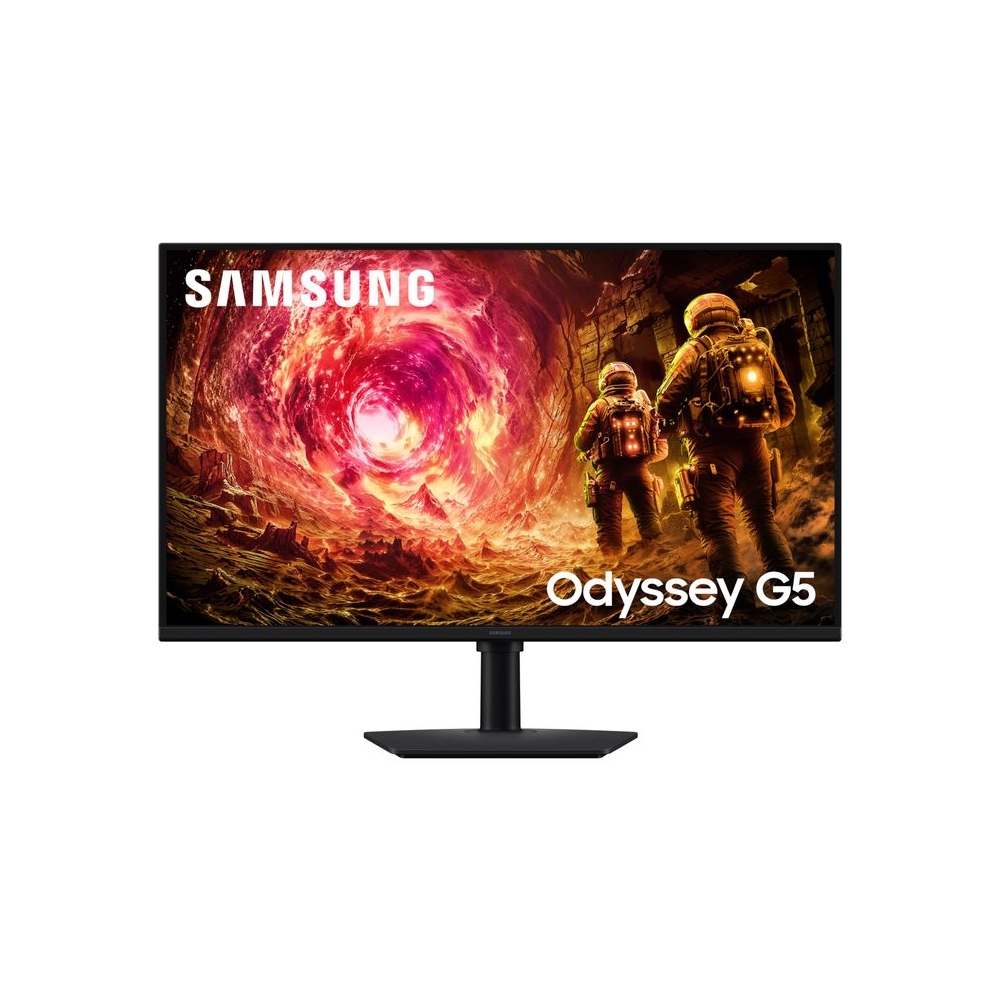 Samsung 32" Odyssey G5 Fast IPS Gaming Monitor|QHD 2560 x 1440|180 Hz|1ms|300nits|HDR10|AMD FreeSync|G-Sync|Ports-DP,HDMI,Headphone|Height-Tilt-Swivel-Pivot Adjustable Stand|LS32FG502EWXXL|Black