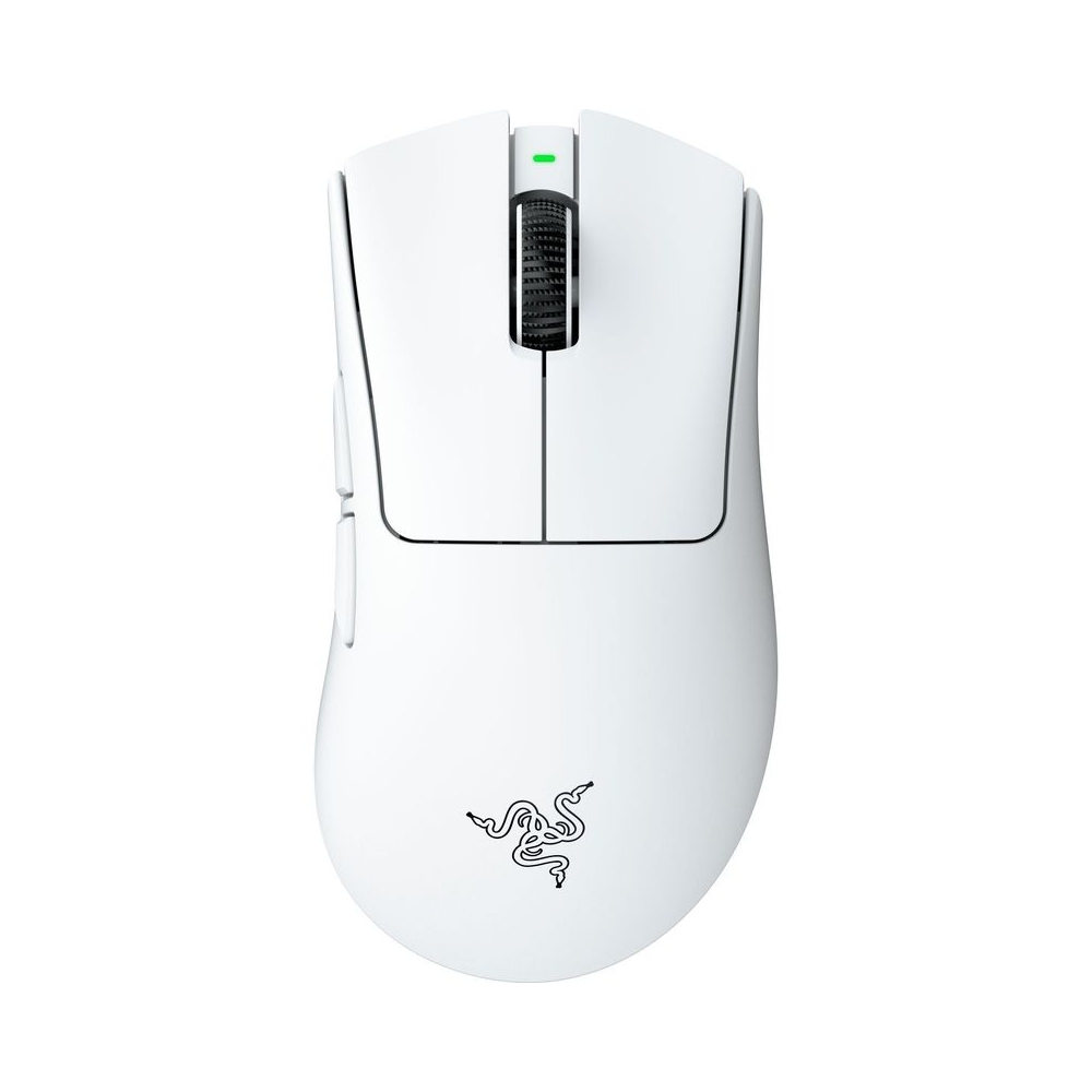 Razer DeathAdder V4 Pro Wireless Gaming Mouse: 57g Lightweight - HyperSpeed Wireless Gen-2 - Scroll Wheel, Focus Pro 45K Sensor, Switches Gen-4 (All Optical) - Up to 150 Hr Battery - White