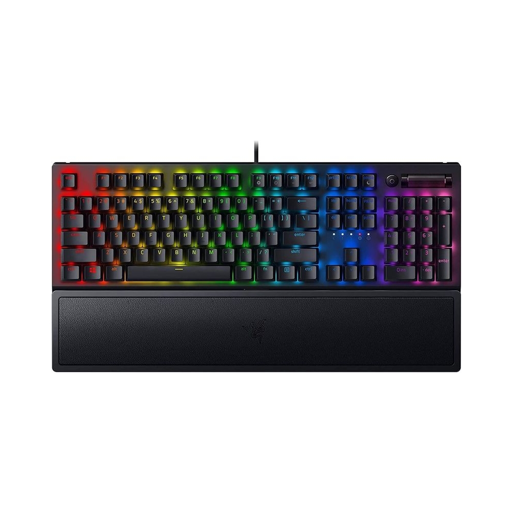Razer BlackWidow V3 - Black - Mechanical Gaming Keyboard with Razer Chroma RGB - Green Switch - RZ03-03540100-R3M1