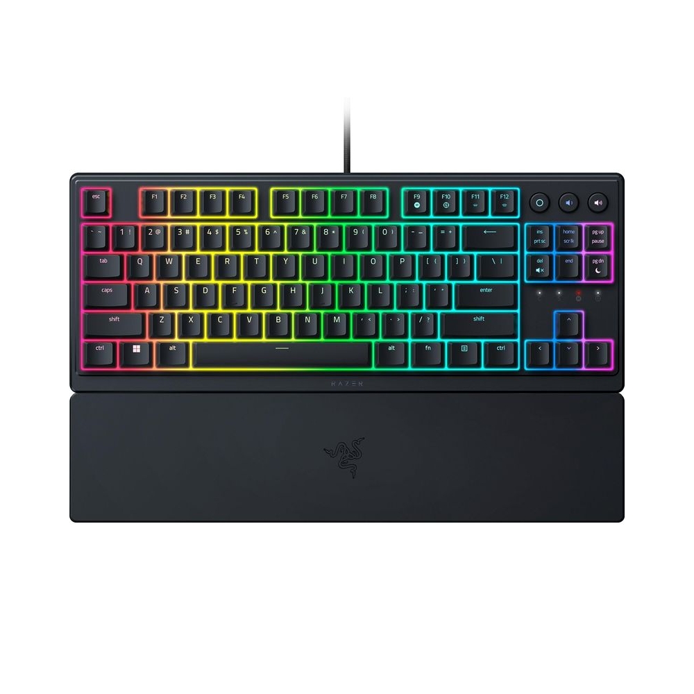 Razer Ornata V3 Tenkeyless - Low Profile Gaming Mechanical Membrane Wired Keyboard-Black-RZ03-04880100-R3M1