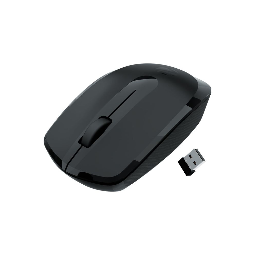ZEBRONICS Wireless Mouse, 2.4GHz, 3200 DPI, 3 Buttons, Comfortable & Ergonomic, USB Nano Receiver, Power-Saving Mode, Works on Most Surfaces, for Mac | Laptop | Computer (Freego, Black)